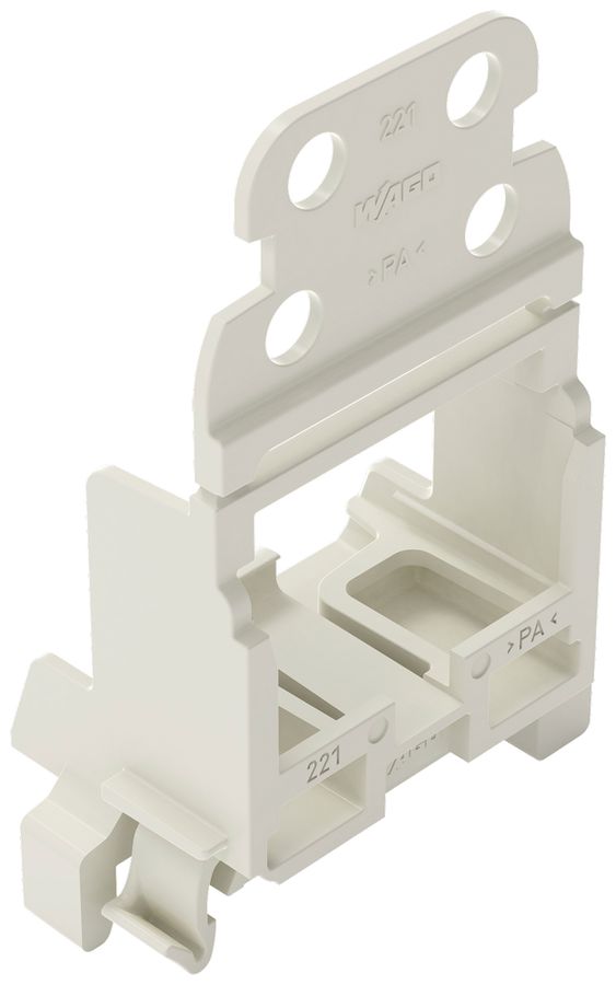 Adaptateur de fixation WAGO a.décharge de traction p.10×4mm² DIN35 Ex grc