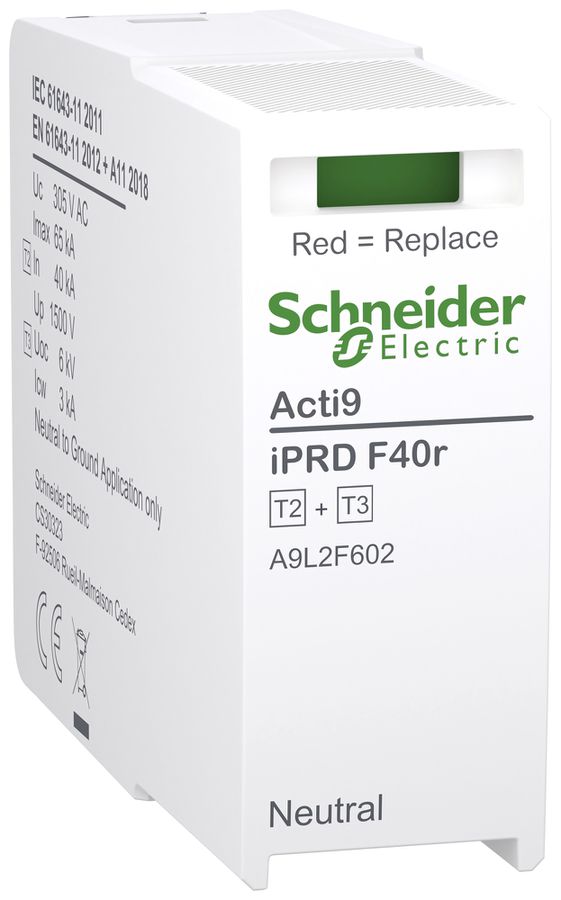 Module enfichable Acti9 iPRD F40r TN-S TT 1P 240V 1UM