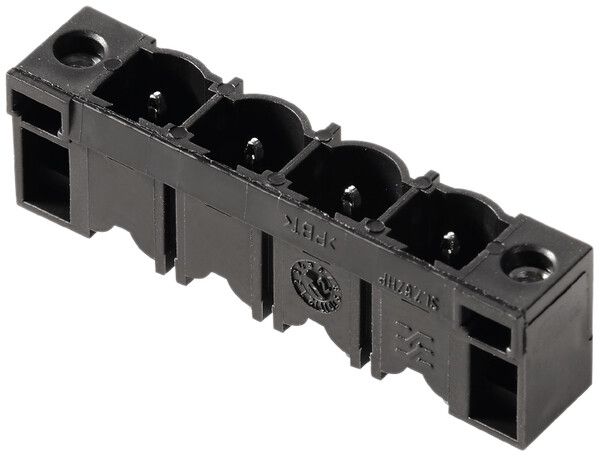 Stiftleiste Weidmüller SL HP Flansch THT 7.62mm 3L 180° 3.2mm schwarz
