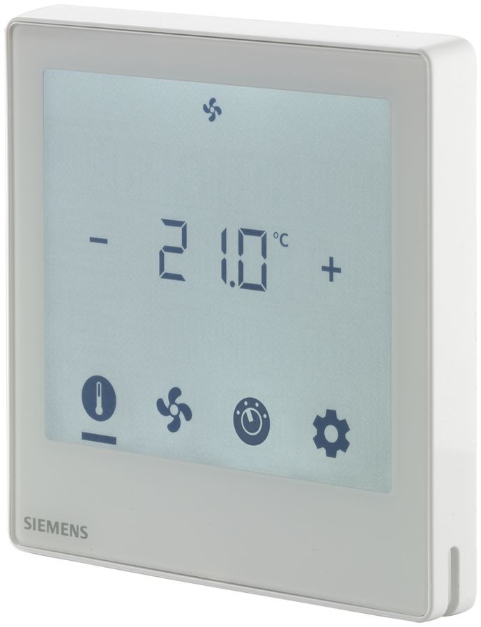 UP-KNX-Raumcontroller Siemens RDF800KN, Touch, 230VAC 5S 5A, weiss