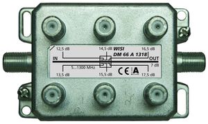 F-Abzweiger WISI DM66A 1318 6-fach 13…18dB 5…1300MHz
