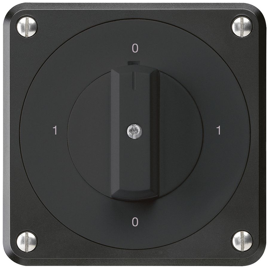 UP-Drehschalter robusto IP55 S0/3P schwarz für Kombination