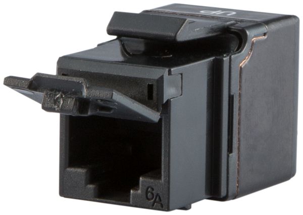 Modul Dätwyler KU PLUS Kat.6A Keystone ungeschirmt, schwarz