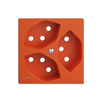 Frontplatte EDIZIOdue 3×T13 orange 1×S