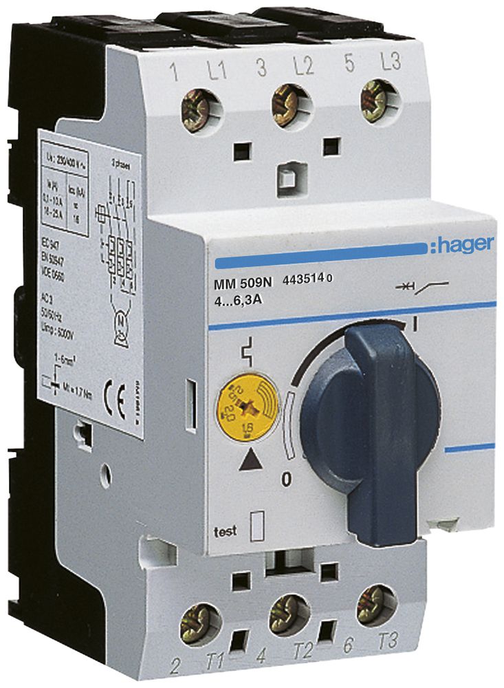 Salvamotore Hager 4…6.3A