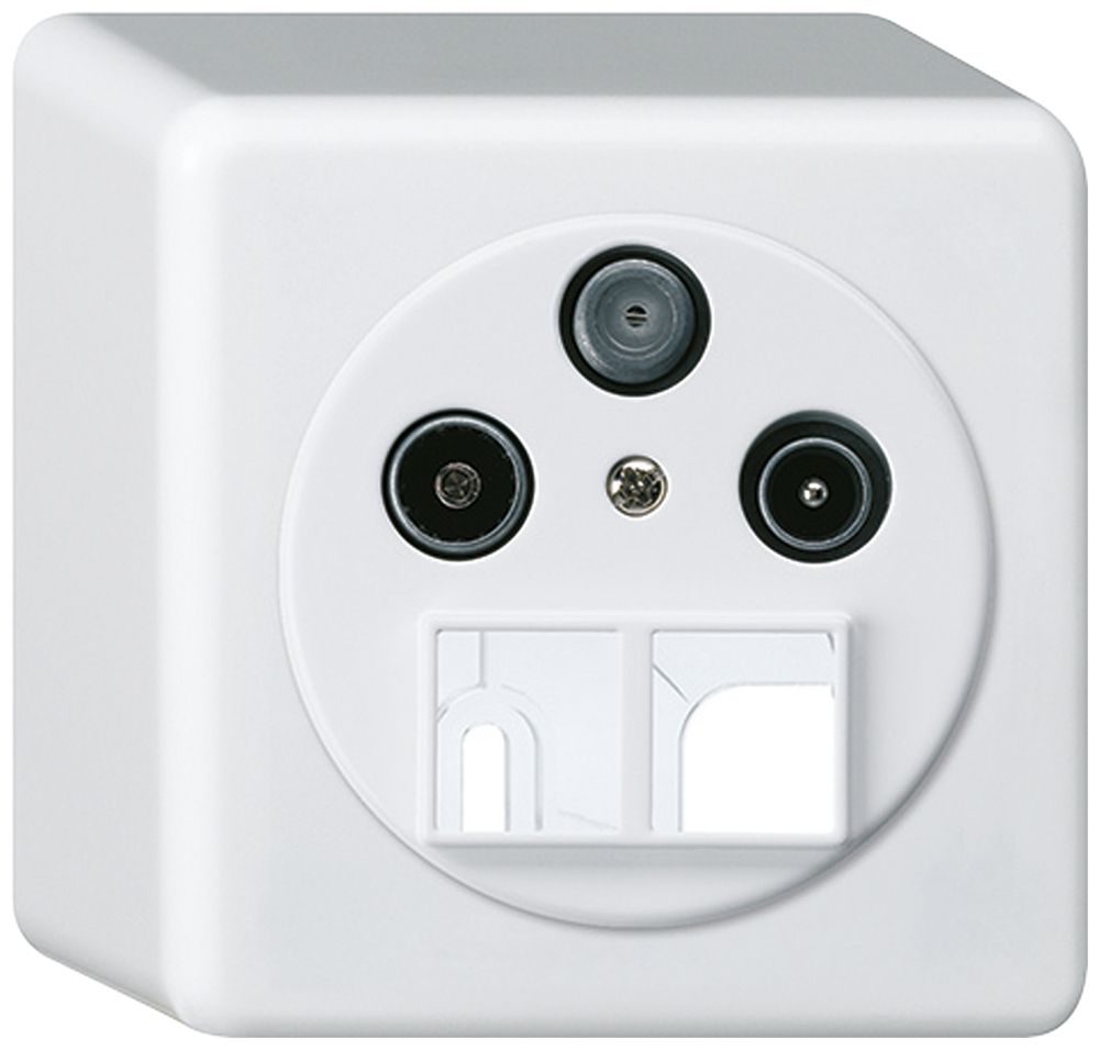 AP-Antennendose TV-R-SAT HMS basico weiss