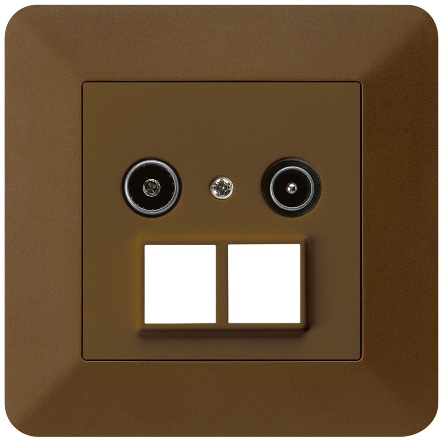 UP-Antennendose R/TV HMS kallysto.trend 23dB braun