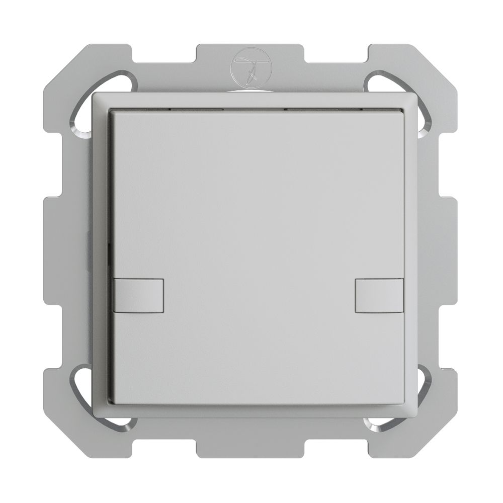 Poussoir ENC KNX 1× EDIZIOdue colore gris clair RGB sans LED