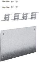 Plaque de montage Hager 115×210mm poinçonnage acier
