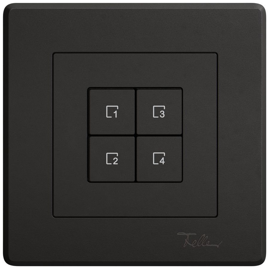 Commande pour poussoir scènes ENC EDIZIO.liv Wiser SNAPFIX® 4 scènes 4T no