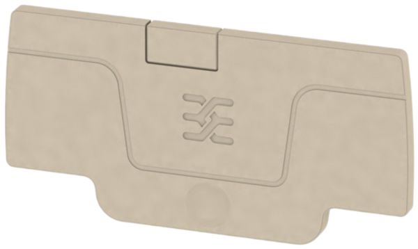 Plaque de fermeture Weidmüller série A AEP 2C 1.5 52.76×2.1mm, beige