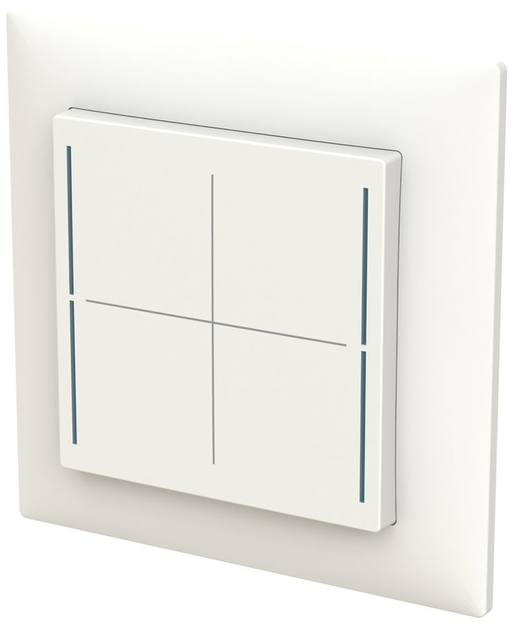 Élément de commande ENC ABB SIDUS touch B KNX avec BCU 1…4-fois blanc