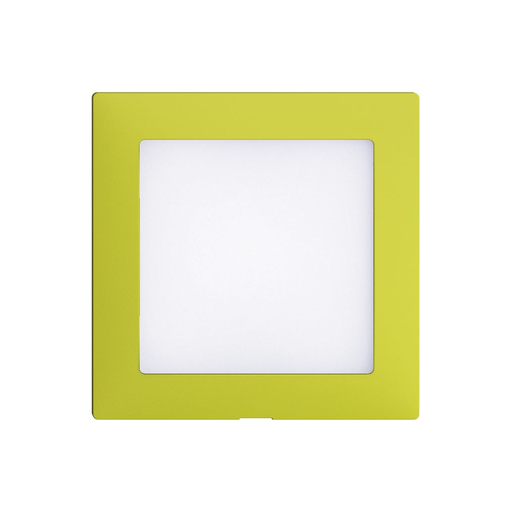 Frontset EDIZIOdue lemon 60×60mm für LED-Leuchte