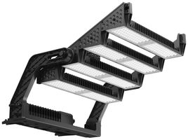 LED-Strahler DOTLUX HLFsport 1600W 233285lm 3000K IP66 115×35° DALI schwarz