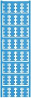 Marcatore di cavo Weidmüller MultiCard SFX p.Ø7…40mm 23×14mm PA66 blu