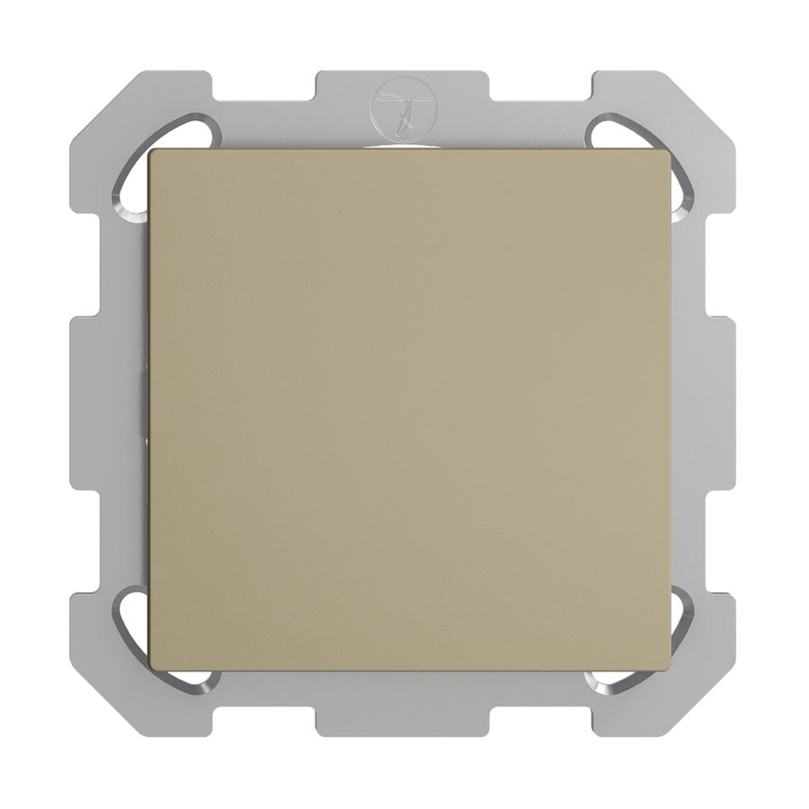 UP-Blindabdeckung EDIZIOdue sand, ohne Zentrumsschraube