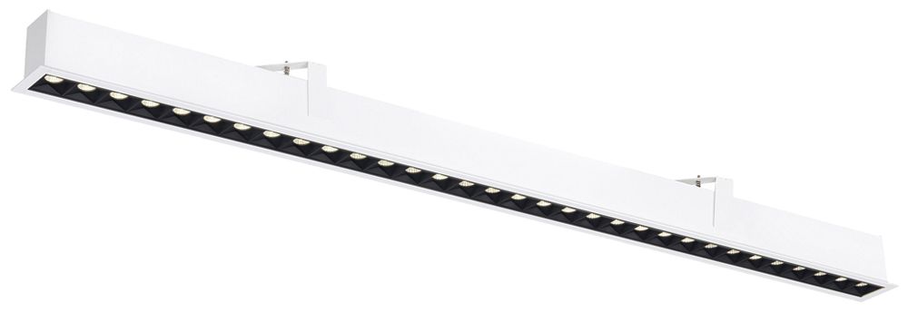EB-LED-Deckenleuchte SLV GLENOS PRO 30W 3900lm 4000K DALI 1310×73mm weiss