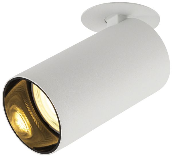 Spot SLV KAMI GU10 1×0…10W Ø55×125mm bianco/nero