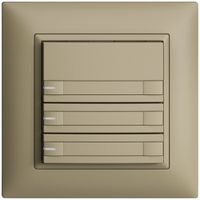 Pulsante INC KNX 3×EDIZIOdue sand RGB con LED con inserto carta