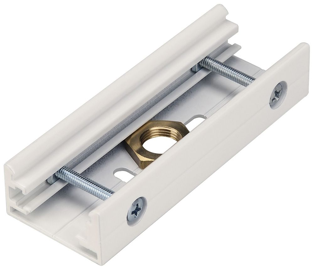 AP-Verbinder/Pendel-Montageclip SLV für AP-Stromschiene EUTRAC 3-phasig, weiss