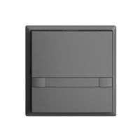 UP-Taster KNX 1-fach EDIZIOdue colore dunkelgrau RGB ohne LED mit Papiereinlage