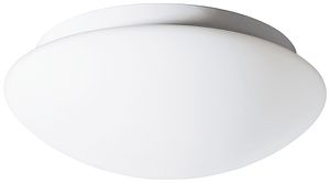 Luminaire apparent LED Z-Licht Blanco Easy E27 1×12W IP44 Ø280mm blanc