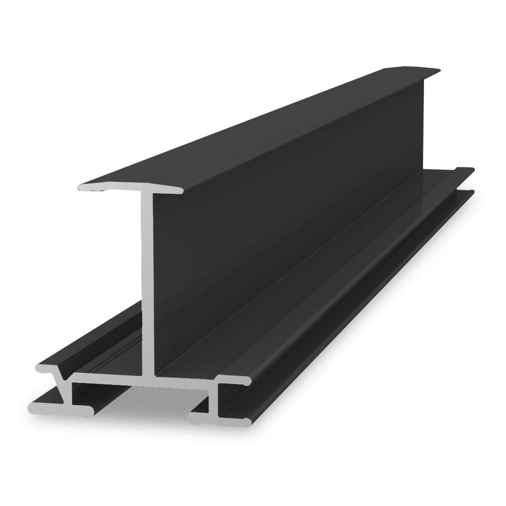 K2 InsertionRail, schwarz eloxiert 30mm; 5.40m