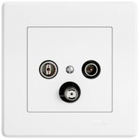 Presa antenna INC TV-R-SAT EDIZIO.liv SNAPFIX® DB52 presa di derivazione bi