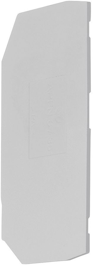 Parete d'estremità Hager per KYA06LH2 bride L 6mm² grigio