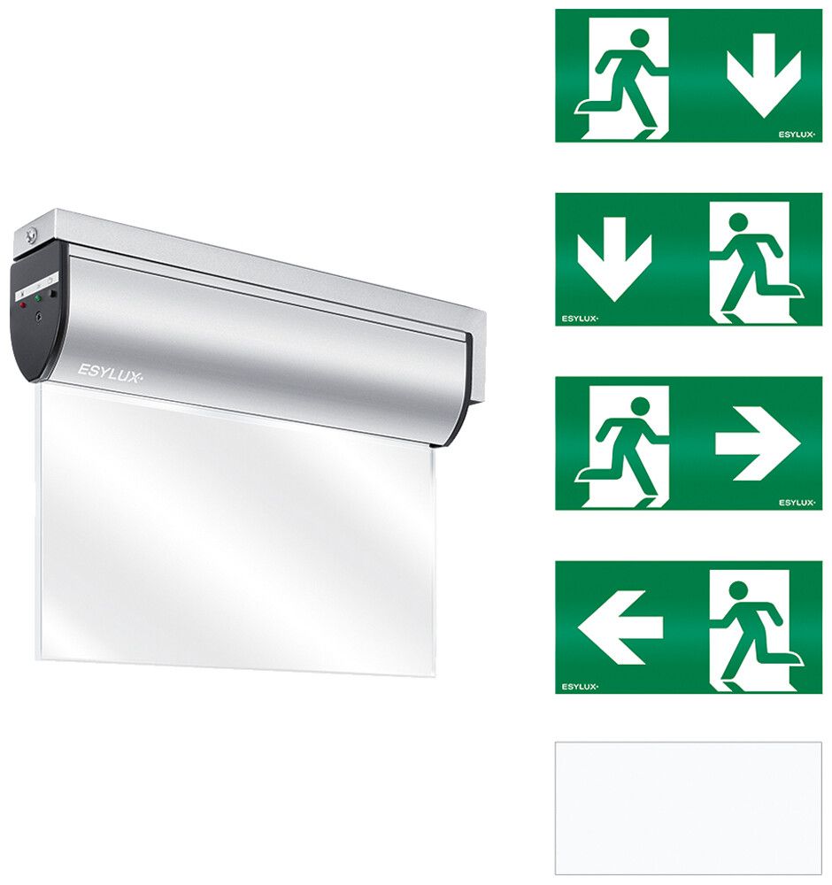 Lampada di emergenza ESYLUX SLD EL LED IR 230V 3W IP40 3h all fissaggio laterale