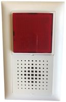UP-Blitzleuchte Hugentobler 316U 230V AC IP21 Xe 5J rot Sirene pulsierend