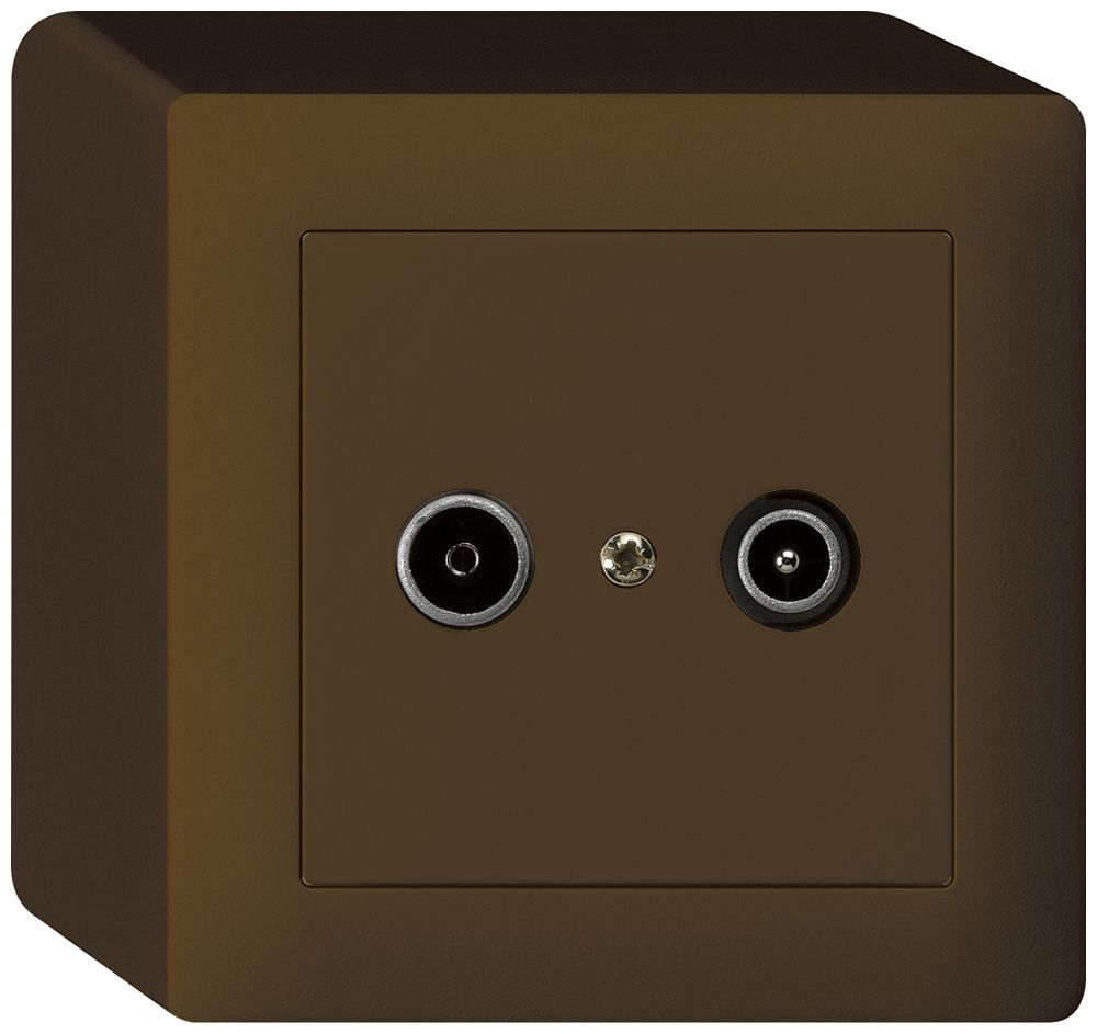 Presa di passaggio AP kallysto R/TV 23dB marrone