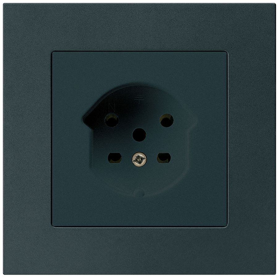 UP-Steckdose kallysto.pro T15 schwarz Schraubklemme