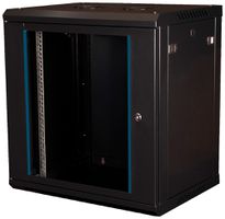 Wandgehäuse 19" VALUE 600×645×450mm 12HE 1×Tür Stahl schwarz