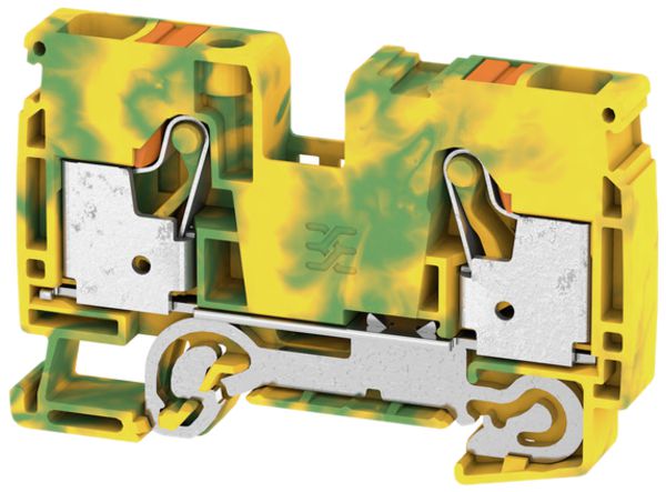 Borne de protection Weidmüller A2C PUSH IN 10mm² vert/jaune