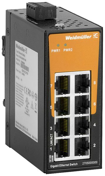 Switch WM IE-SW-EL08-8GT-MINI, 8×RJ45 GbE unmanaged