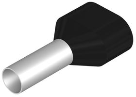 Zwillings-Aderendhülse Weidmüller H isoliert 2×6mm² 12mm schwarz lose