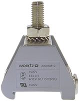 Morsetto di passaggio componibile WZ 150mm² 285A 750V bullone 1×1 DIN 35mm gr