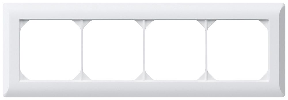 UP-Abdeckrahmen kallysto.line 1×4 weiss horizontal 92×272mm