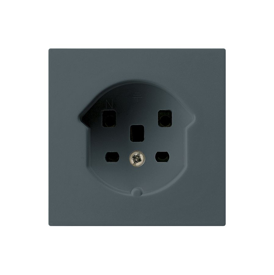 Steckdose HA kallysto Typ 25 mit Steckklemmen anthrazit