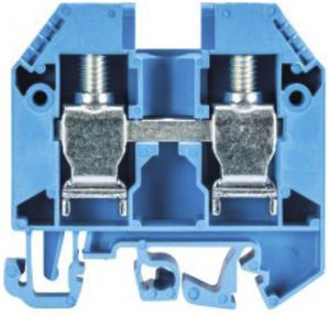 Borne de passage joignable WKN 1.5…25mm² 71A 2×racc.vis 1 ét.rail TH35/G32 blc