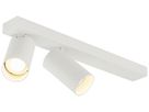 Deckenleuchte SLV KAMI GU10 2×0…10W 400×125mm weiss
