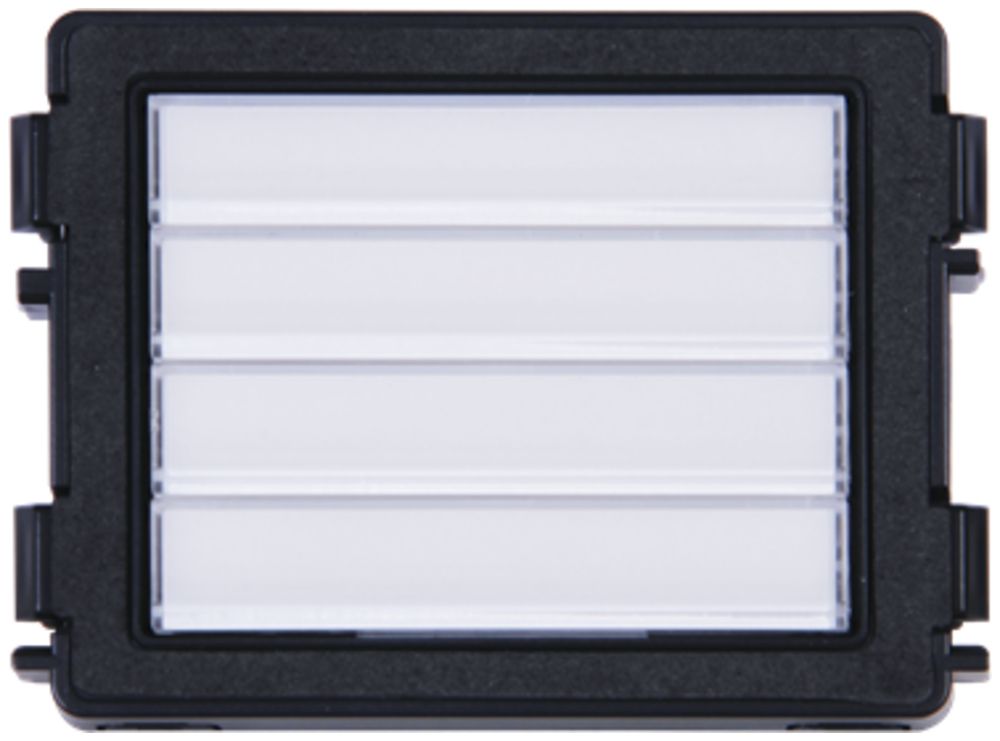 Modulo tasti ABB-Welcome, 4 tasti a barra (8 contatti), 1 modulo, bianco