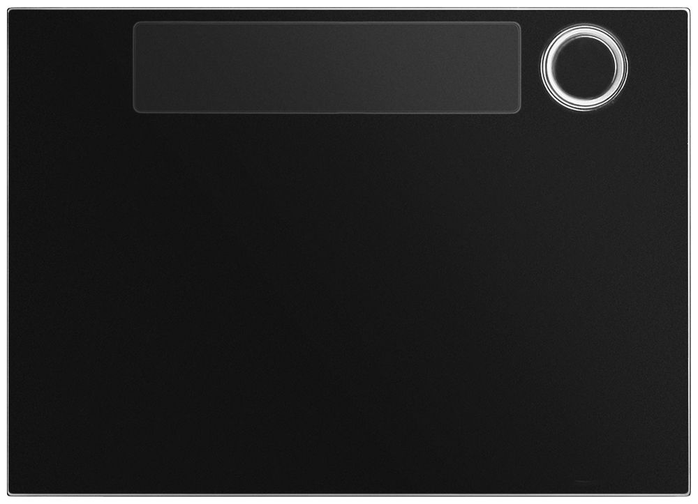 Placca frontale per modulo tasti di chiamata Urmet Alpha, 1×pulsante, IP55, nero