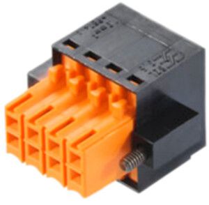 Buchsenstecker Weidmüller B2L Flansch 3.5mm 8L verzinnt schwarz