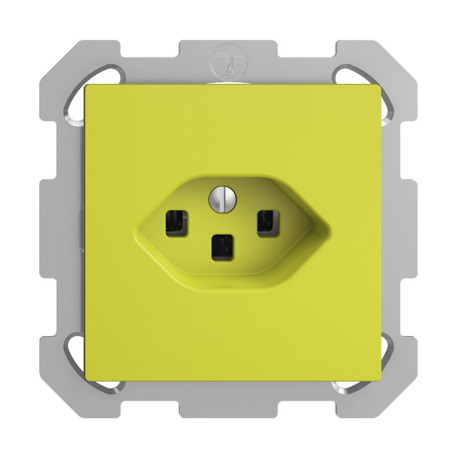 UP-Steckdose EDIZIOdue T23 16A lemon, mit Steckklemmen