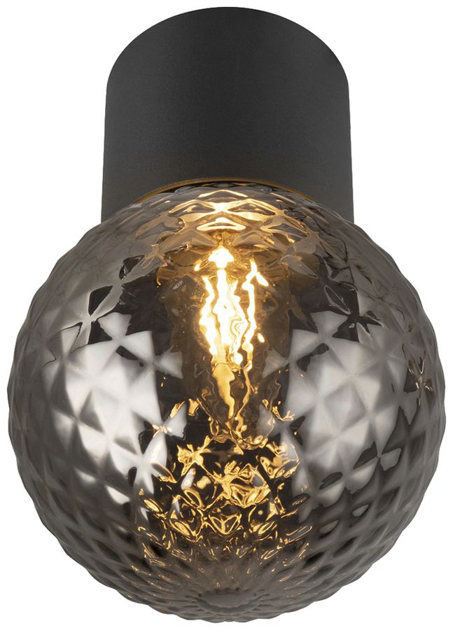 Plafoniera SLV VARYT E14 1×6W IP44 REG Ø76×80mm nero