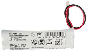 Akku ESYLUX für SLE/SLF NiMH, 4.8V/1600mAh, 100×30×13mm