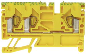 Morsetto di passaggio componibile WZ 0.2…1.5mm² 10A 600V molla 3×1 35mm ve-gi