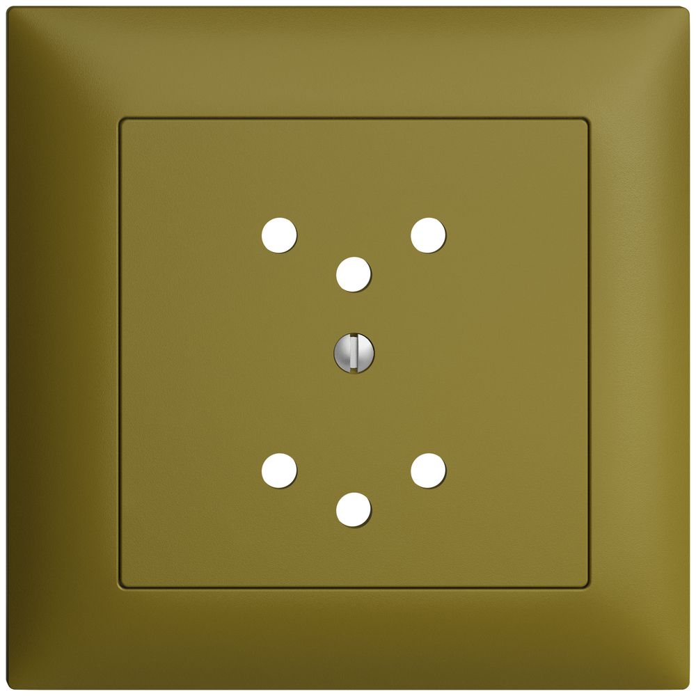 Frontset EDIZIOdue olive 88×88mm 2×T12